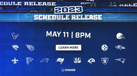 Colts' 2023 schedule to be unveiled Thursday, May 11