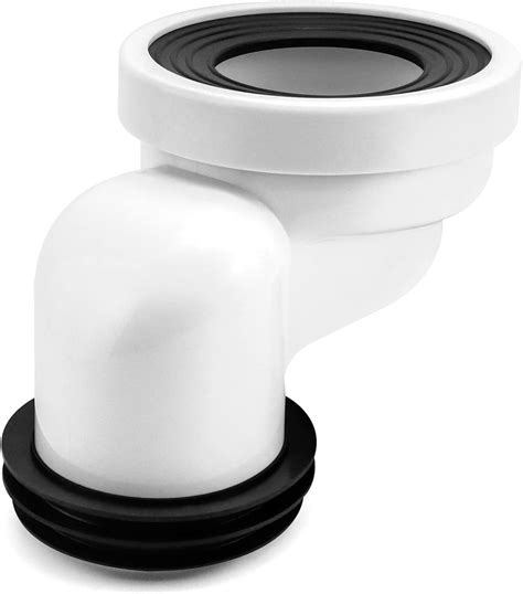 QWORK 100mm Toilet Offset pan Connector PVC Waste Pipe Connector – BigaMart