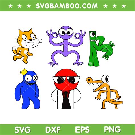 Rainbow Friends Characters SVG Bundle