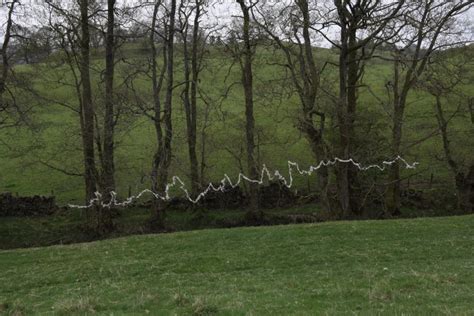 Two lines made with wool - Andy Goldsworthy