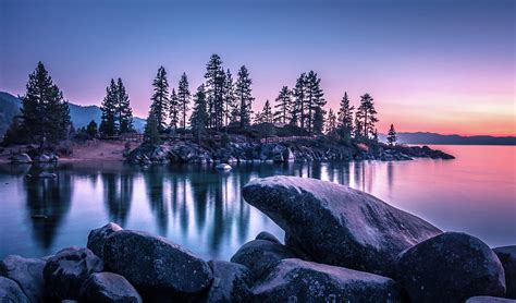 Lake Tahoe Sunset At Sand Harbor Photograph by Alex Grichenko