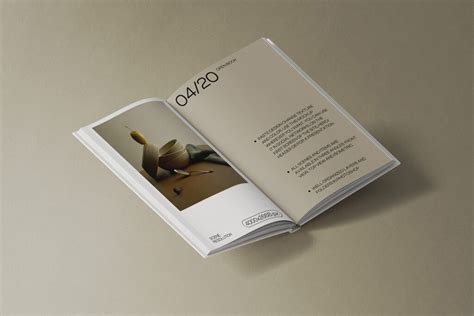 Open Hard Cover Book Mockup Isometric | Mockup store | Creatoom