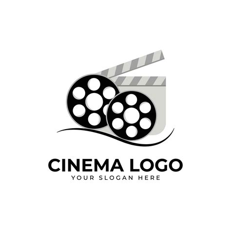 Cinema logo and movie maker logo vector template on white background 25434378 Vector Art at Vecteezy