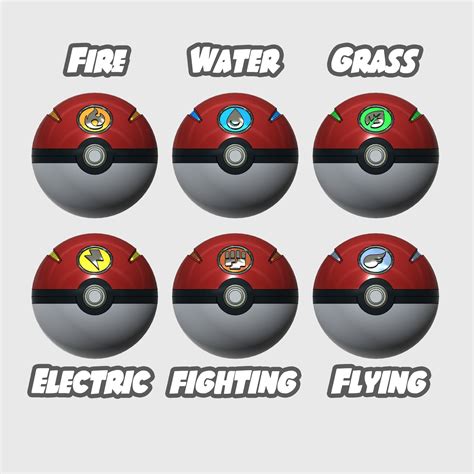 Pokeball types Set 1 - Etsy