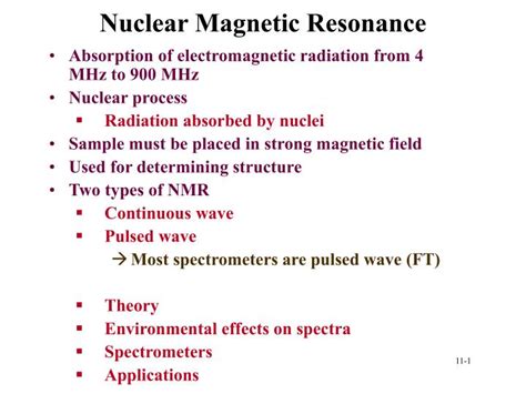 PPT - Nuclear Magnetic Resonance PowerPoint Presentation, free download - ID:6623998