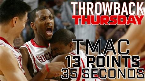 Tracy McGrady 13 Points in 35 Seconds [Throwback Thursday] - YouTube