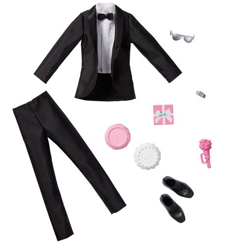 Barbie Fashion Pack: Bridal Outfit for Ken Doll with Tuxedo & 7 ...