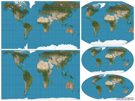 Mercator Projection Vs Robinson Projection