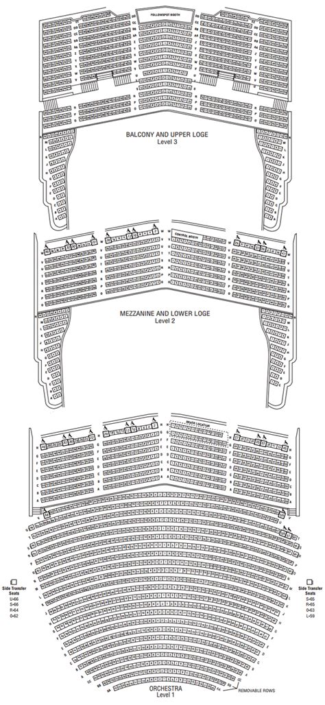 San Diego Civic Theatre Seating Chart