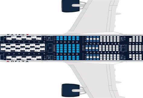 Delta Airlines A350 Seat Map