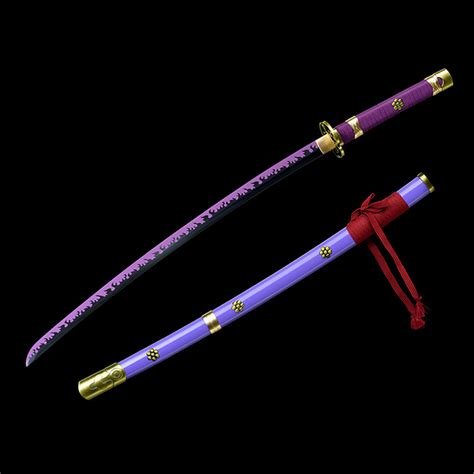 Handmade Anime Katana One Piece Roronoa Zoro's Enma Sword Purple Blade– COOLKATANA