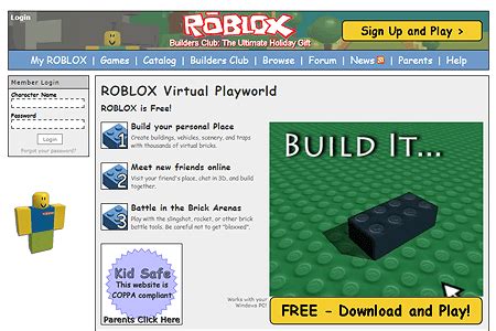 Roblox in 2012 | Web Design Museum