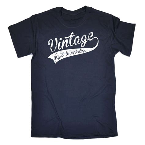 Funny Mens T Shirts Vintage Aged To Perfection Old T-SHIRT Birthday Novelty | eBay