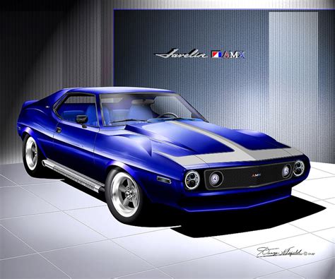 1971 AMC Javelin AMX Customized Edition Art Prints by Danny Whitfield Comes in 7 Different ...