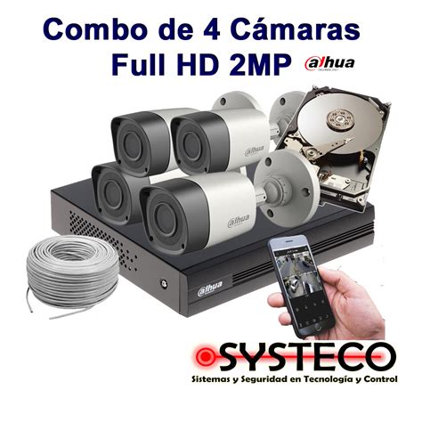 Kits de Camaras de Seguridad Marca Dahua - Systeco Guatemala