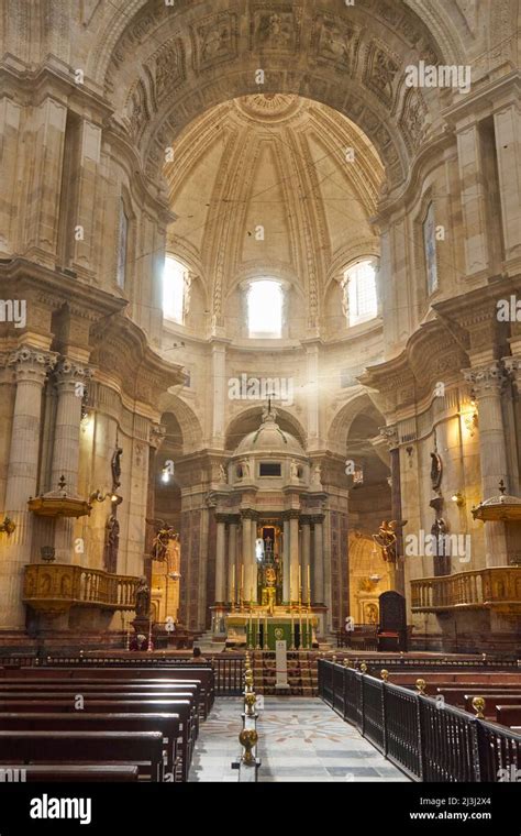 Cadiz Cathedral interior, Spain Stock Photo - Alamy