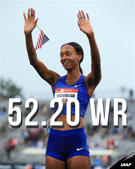 52.20. 400m hurdles world record🤯 @dalilahmuhammad_ smashes the women’s ...