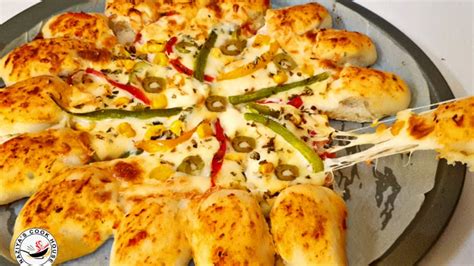 Homemade Cheesy Bites Pizza I Pizza Hut Cheesy Bites I Pizza Sauce & Pizza Dough Recipe from ...