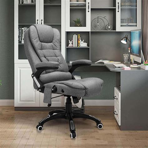 Ergonomic Fabric Computer Office Chair with Heated Massage