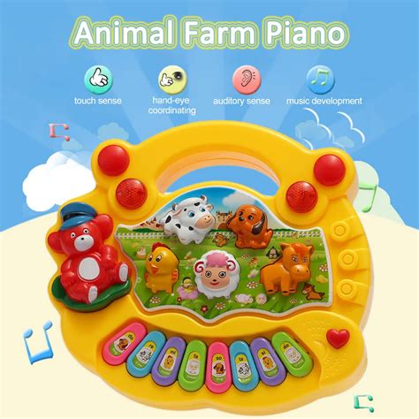 Musical Toys Animal Farm Piano Electronic Keyboard Music Development ...