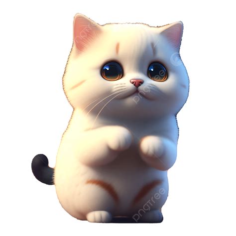 Realistic Cute Little Cat 3d Model Digital Artwork, Cute Little Cat 3d Model, Cute Cat Ai Art ...