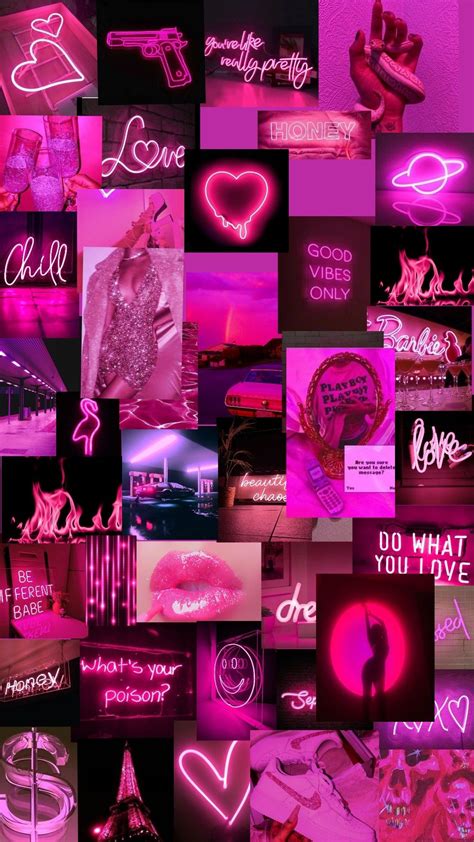 Pink neon wallpaper | Pink wallpaper girly, Pink glitter wallpaper, Pink neon wallpaper