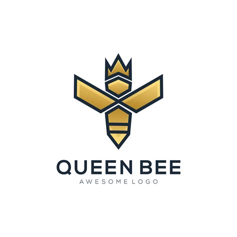 Queen Bee Logo color 26187616 Vector Art at Vecteezy