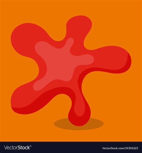 Little artist red splash 46 Royalty Free Vector Image