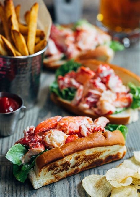 Maine Lobster Rolls (Lobster Salad Rolls) - Striped Spatula