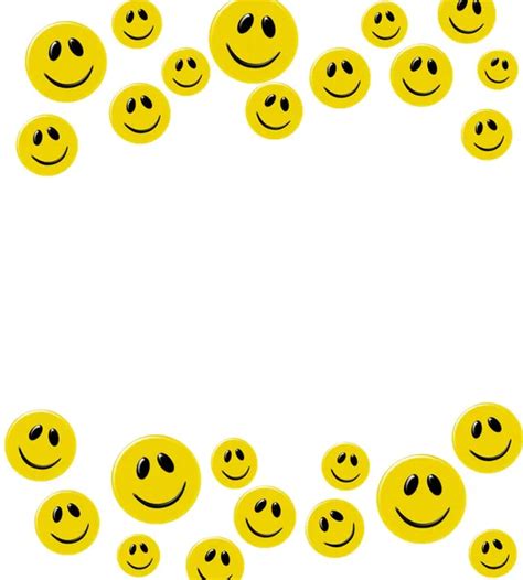 Happy faces border Stock Photos, Royalty Free Happy faces border Images | Depositphotos