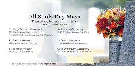 All Souls Day Mass at Catholic Cemeteries, Fairfield County