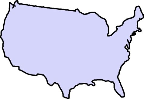 United States Map Clip Art Free - ClipArt Best