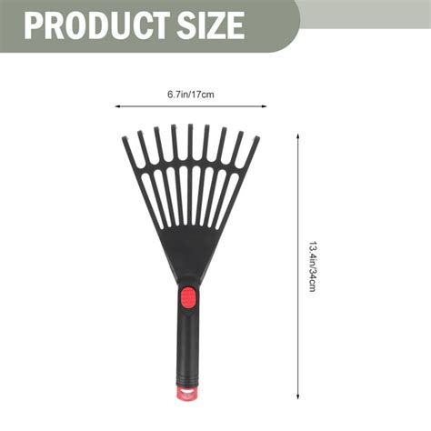 Leaf Rake Plastic Rake Gardening Rake Tool Small Garden Rake with Handle - Walmart.com