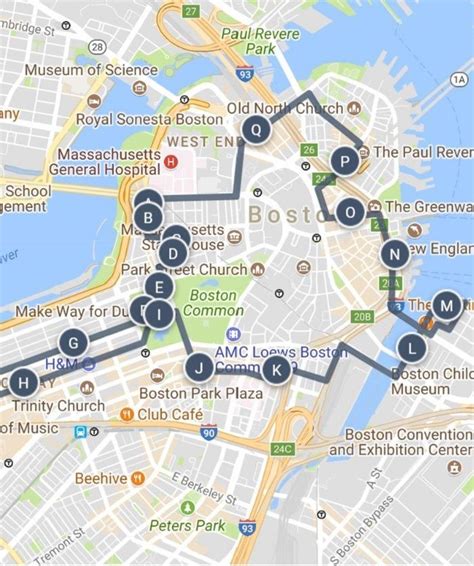 Boston Attractions Map | FREE PDF Tourist Map of Boston, Printable City Tours Map 2021 | Boston ...