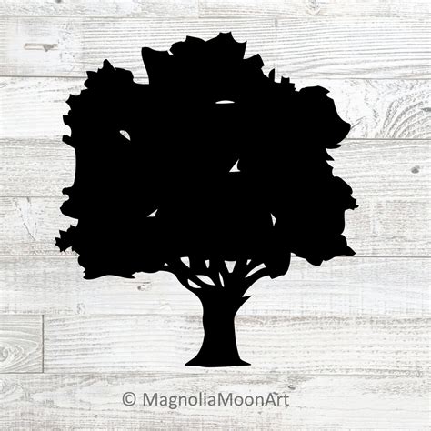 Oak Tree Svg, Tree Svg, Oak Svg, Cut File for Cricut, Forest Svg, PNG, Jpg, Dxf, Oak Tree ...