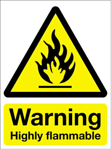 Warning highly flammable sign - Signs 2 Safety