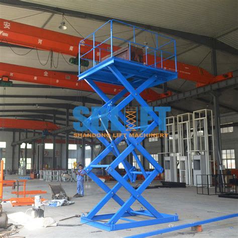 Mechanical Scissor Lift Table Portable Industrial Hydraulic Scissor Lift With CE