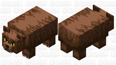 Grizzly wild bear Minecraft Mob Skin