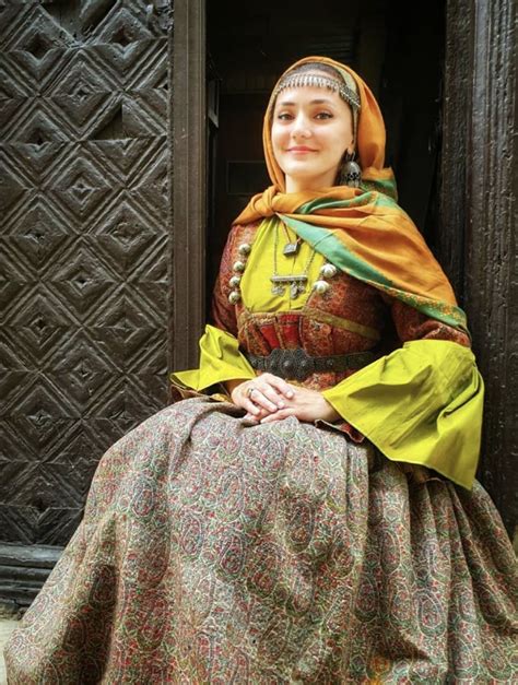 Azerbaijani woman’s cultural clothing from Baku, XIX century ...