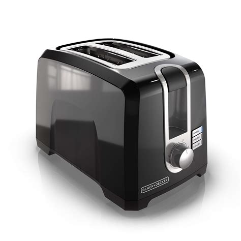 BLACK+DECKER 2-Slice Extra-Wide Slot Toaster, Square, Black, T2569B for ...