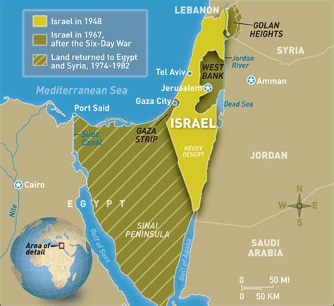 Map israel