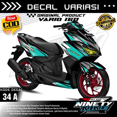 Jual (PALING DICARI) Decal Vario New 160 2022 Sticker Honda Vario 160 ...