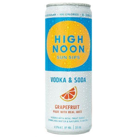 HIGH NOON GRAPEFRUIT VODKA & SODA 4PK 355ML CANS