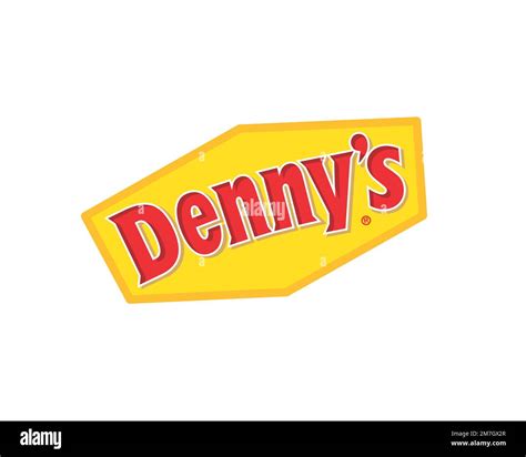 Denny's, Rotated Logo, White Background Stock Photo - Alamy