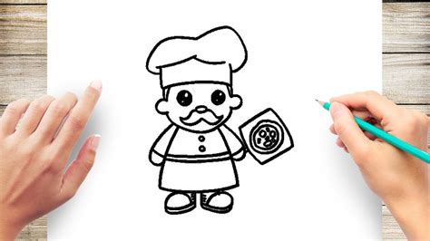 How to Draw A Chef - YouTube