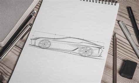 How to draw a car: Lexus LC sketch tutorial with Koichi Suga - Lexus UK Magazine