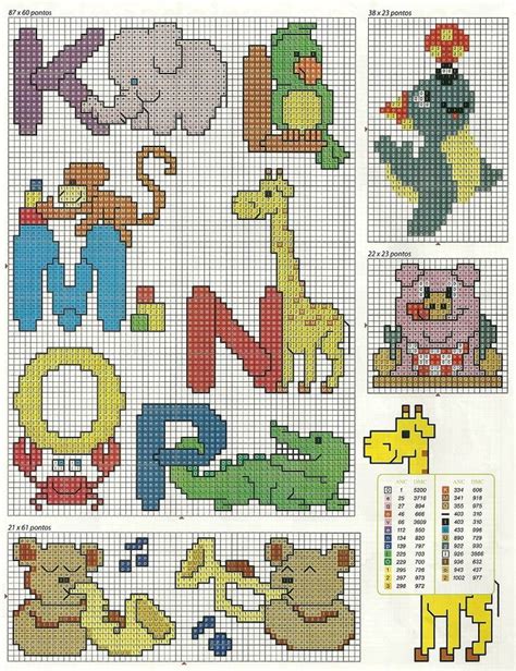 Animal Alphabet 2 Cross Stitch Pattern | Cross stitch | Pinterest