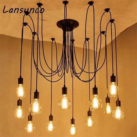 Ceiling Lights Vintage Ceiling Lamp Spider Shape Lamp For Living Room ...