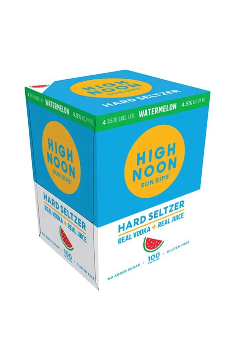 High Noon Watermelon Vodka Hard Seltzer Delivery in South Boston, MA and Boston Seaport