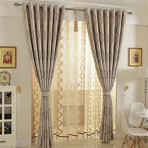 European Jacquard Blackout Curtain for Bedroom Window Curtains for ...